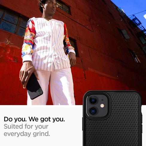 Spigen Liquid Air Armor مصمم لحافظة iPhone 11 (2019) - أسود مطفي in Saudi Arabia