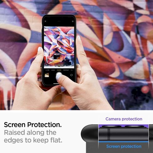 Spigen Liquid Air Armor مصمم لحافظة iPhone 11 (2019) - أسود مطفي in Saudi Arabia