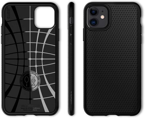 Spigen Liquid Air Armor مصمم لحافظة iPhone 11 (2019) - أسود مطفي in Saudi Arabia