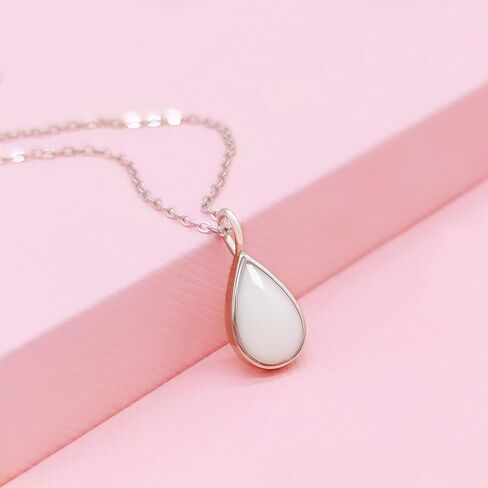 Love Catcher DIY Breast Milk Jewelry KIT, Sterling Silver Teardrop Breastmilk Necklace KIT, New Mom Gift, Mother's Day/Christmas/Birthday Gift for Her, Newborn Gift (Gold) in Saudi Arabia