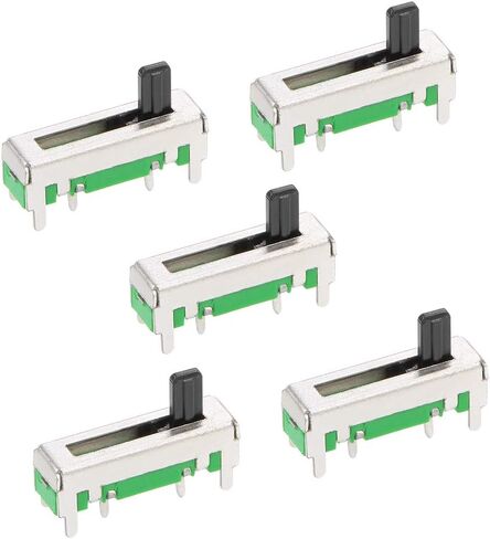 uxcell 5pcs Fader Variable Resistors Mixer 18mm Straight Slide Potentiometer B203 B20K Ohm Linear Single Potentiometers for Dimming Tuning in Saudi Arabia