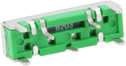 uxcell 5pcs Fader Variable Resistors Mixer 18mm Straight Slide Potentiometer B203 B20K Ohm Linear Single Potentiometers for Dimming Tuning in Saudi Arabia
