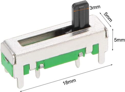 uxcell 5pcs Fader Variable Resistors Mixer 18mm Straight Slide Potentiometer B203 B20K Ohm Linear Single Potentiometers for Dimming Tuning in Saudi Arabia