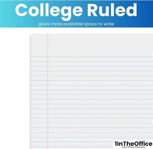 1InTheOffice Spiral Notebook Wide Ruled 10.5 x 8, 1-Subject Wide Ruled Notebooks, Wirebound Spiral Notebooks, 3-Hole Punched, 70 Sheets, Assorted Colors, 3 Pack in Saudi Arabia