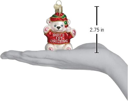 Old World Christmas Couples First Christmas Glass Blown Ornament for Christmas Tree in Saudi Arabia