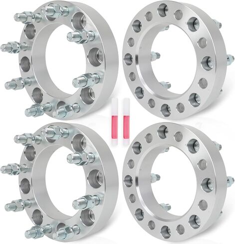 ECCPP 4PCS 8x6.5 to 8x170 Wheel Adapters Lug Centric 1.5" 8 Lug 9/16" 126mm hub bore Compatible with for Ram 3500 1995-1996 1998-1999 2003-2006 2010 for E-250 Econoline 1992-1993 1995-1996 1998-1999 in Saudi Arabia