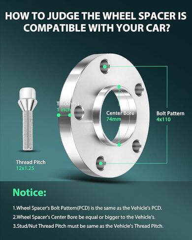 SCITOO 2X 5 Lug Wheel Spacers Hubcentric 20mm 5x120mm to 5x120mm 12x1.5 72.56mm fits for 325ci 325i 325xi 328ci 328i 330i 330xi 325i 325xi 328i in Saudi Arabia