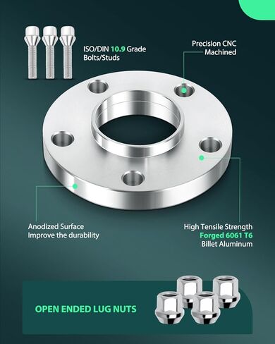 SCITOO 2X 5 Lug Wheel Spacers Hubcentric 20mm 5x120mm to 5x120mm 12x1.5 72.56mm fits for 325ci 325i 325xi 328ci 328i 330i 330xi 325i 325xi 328i in Saudi Arabia