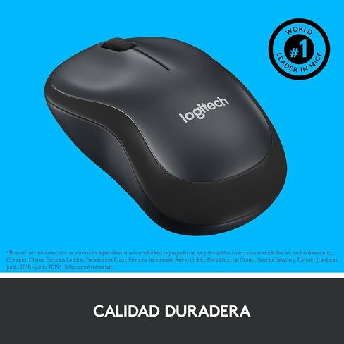 Logitech M220 Silent Wireless Mouse, 2.4 GHz with USB Receiver, 1000 DPI Optical Tracking, 18-Month Battery, Ambidextrous, Compatible with PC, Mac, Laptop (Off-White) in Saudi Arabia