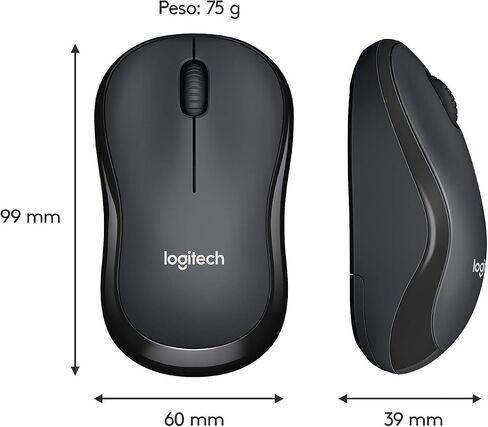 Logitech M220 Silent Wireless Mouse, 2.4 GHz with USB Receiver, 1000 DPI Optical Tracking, 18-Month Battery, Ambidextrous, Compatible with PC, Mac, Laptop (Off-White) in Saudi Arabia