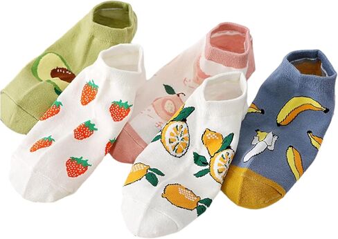 KUANPO Cute Low Cut Ankle Women Socks, No Show Socks Womens, Women's Soft No Show Socks, Cute Ankle Socks, Cotton Ankle Socks in Saudi Arabia