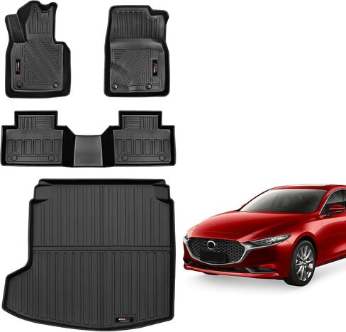 Custom for 2020-2024 Mazda CX-30 Cargo Trunk Liner and Rear Seat Backrest Mat CX30 Accessories All Weather TPE Rubber Protector Mat (Fit FWD AWD All Model) in Saudi Arabia