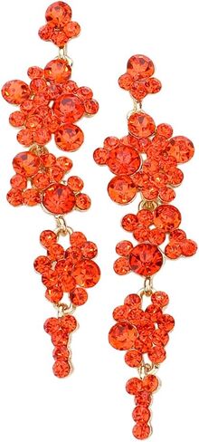 مجموعة Rosemarie Collections النسائية المذهلة من حجر الراين الكريستالي المتدلية على شكل فقاعات، 3.25 بوصة in Kuwait