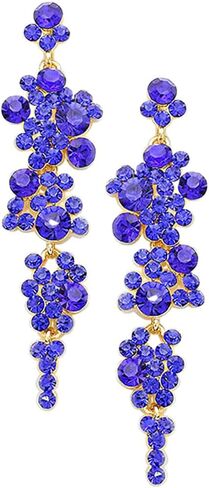 مجموعة Rosemarie Collections النسائية المذهلة من حجر الراين الكريستالي المتدلية على شكل فقاعات، 3.25 بوصة in Kuwait