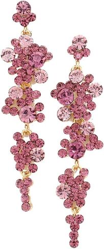 مجموعة Rosemarie Collections النسائية المذهلة من حجر الراين الكريستالي المتدلية على شكل فقاعات، 3.25 بوصة in Kuwait
