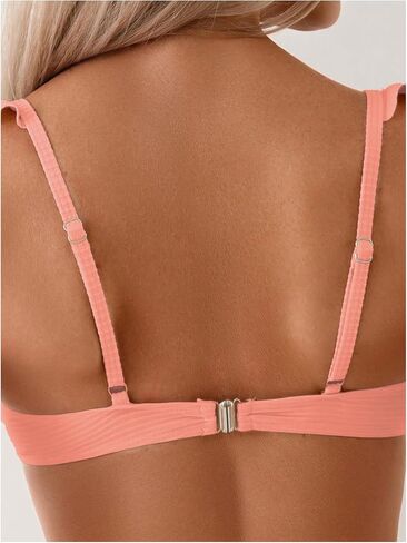 WDIRARA Women's 3D Floral Decor Cut Out Textured One-Piece Bikini Swimwear Backless Sleeveless Cheeky Swimsuit in Saudi Arabia