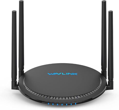 راوتر WAVLINK WiFi 6، راوتر لاسلكي AX1800، إنترنت جيجابت واي فاي ثنائي النطاق يصل إلى 1500 قدم مربع وأكثر من 64 جهاز، جهاز توجيه، TouchLink، الرقابة الأبوية، جودة الخدمة، للمنزل in Saudi Arabia