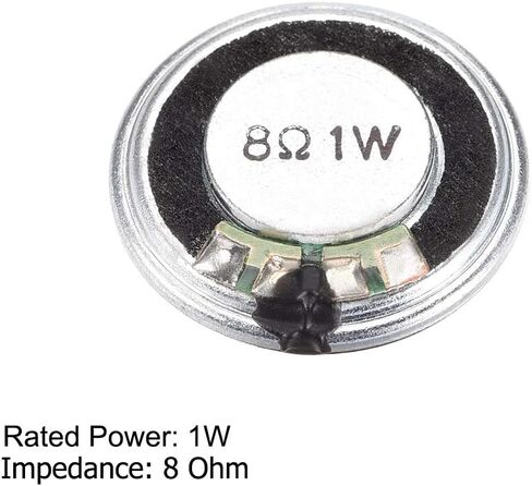uxcell 1W 8 Ohm Micro Internal Speaker Magnet Loudspeaker 20mm Dia 4pcs in Saudi Arabia