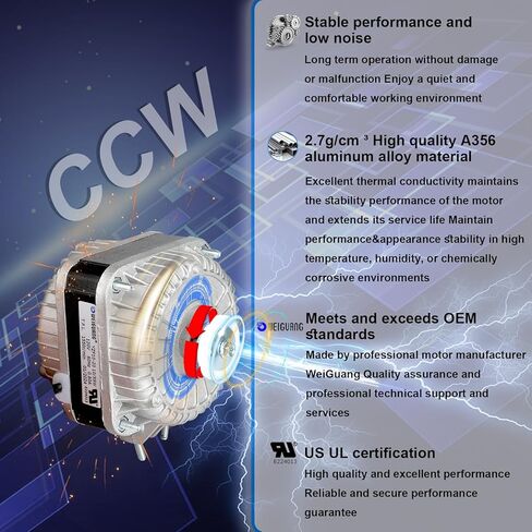 YZF10-20 محرك مروحة تيار متردد 220-240 فولت 10/36 وات 50/60 هرتز 1300 دورة في الدقيقة محرك عمود مظلل لمعدات التبريد Atosa Avantco مبخر المبرد، معدات تهوية صغيرة in Kuwait