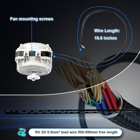 YZF10-20 محرك مروحة تيار متردد 220-240 فولت 10/36 وات 50/60 هرتز 1300 دورة في الدقيقة محرك عمود مظلل لمعدات التبريد Atosa Avantco مبخر المبرد، معدات تهوية صغيرة in Kuwait