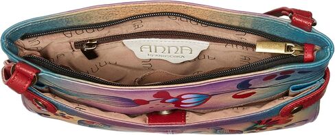 Anna by Anuschka Women's Genuine Leather Medium Crossbody Handbag in Saudi Arabia