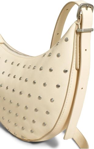 Madewell Essentials Crescent Mini Xbody Stud, Ecru in Saudi Arabia