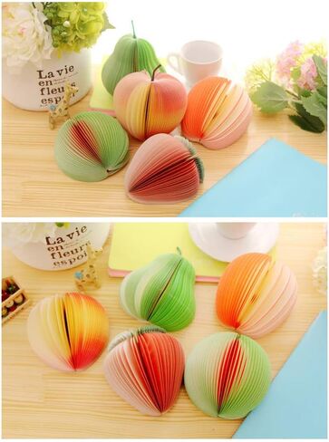 10 أنماط ثلاثية الأبعاد على شكل فواكه محمولة صغيرة ملاحظات لاصقة مذكرة منصات الخدش ورقة دفاتر الملاحظات لمكتب مدرسة هدايا العيد in Kuwait