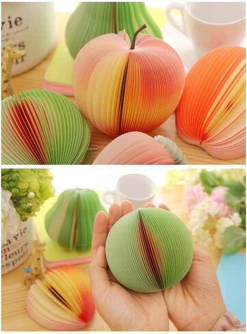 10 أنماط ثلاثية الأبعاد على شكل فواكه محمولة صغيرة ملاحظات لاصقة مذكرة منصات الخدش ورقة دفاتر الملاحظات لمكتب مدرسة هدايا العيد in Kuwait