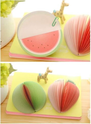 10 أنماط ثلاثية الأبعاد على شكل فواكه محمولة صغيرة ملاحظات لاصقة مذكرة منصات الخدش ورقة دفاتر الملاحظات لمكتب مدرسة هدايا العيد in Kuwait