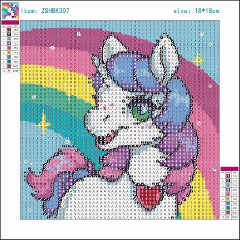 QENSPE Diamond Art Painting Kits for Kids with Frame,5D DIY Cartoon Painting Arts and Crafts for Kids Ages 4-8-12 and Beginners,Diamond Art for Gift Home Wall Decor 7x7inch in Saudi Arabia