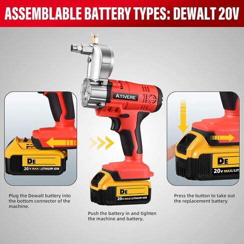 Lithium battery Grease Gun Cordless Suitable for De.waltt 20V Max Battery (NO Battery) with 12" Spring Flex Hose, 10000 PSI High Pressure Quick Release Grease in Saudi Arabia