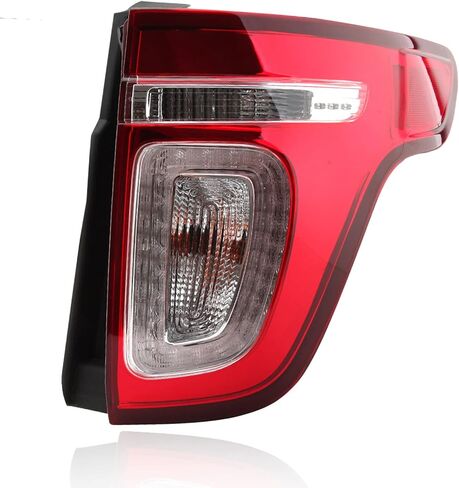 Tail Light Assembly Compatible with 2011-2015 Ford Explorer Rear Brake Lamp Turn Signal Red Clear Lens Left Driver Side in Saudi Arabia