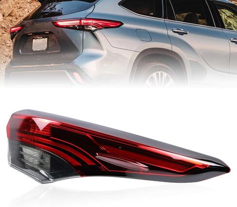 Tail Lights Assembly Rear Lamp Compatible With Highlander 2020 2021 2022 2023 Left Driver Side in Saudi Arabia