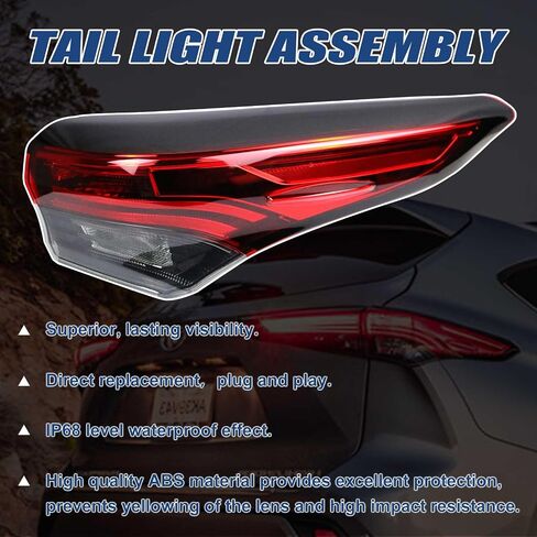 Tail Lights Assembly Rear Lamp Compatible With Highlander 2020 2021 2022 2023 Left Driver Side in Saudi Arabia