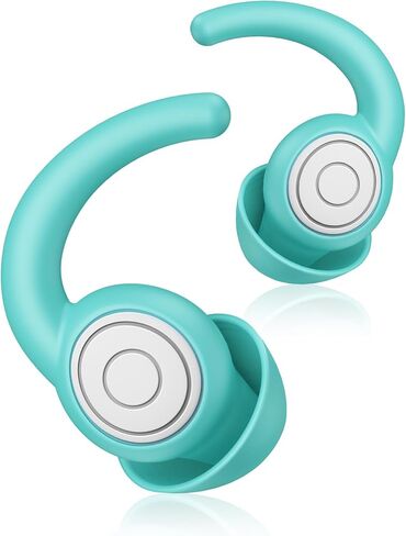 Ear Plugs for Sleeping, 2 Pair - 38dB Highest NRR Noise Cancelling Ear Plugs for Sleeping, Sound Blocking Noise Reduction Reusable Silicone Earplugs for Sleep, Focus, Travel, Concerts, Work in Saudi Arabia