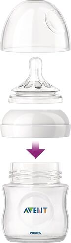 Philips AVENT BPA Free Natural Polypropylene Bottle, 4 Ounce, 2 Pack in Kuwait