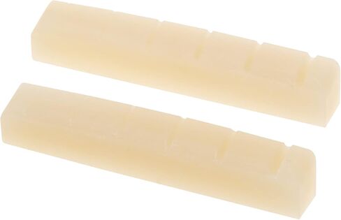 Musiclily Pro 42.95mm Slotted Guitar Bone Nut for 6-String Ibanez and PRS Electric/Acoustic Guitar, Ivory (Set of 2) in Saudi Arabia