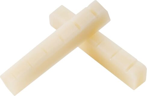 Musiclily Pro 42.95mm Slotted Guitar Bone Nut for 6-String Ibanez and PRS Electric/Acoustic Guitar, Ivory (Set of 2) in Saudi Arabia
