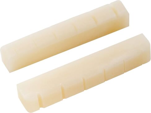 Musiclily Pro 42.95mm Slotted Guitar Bone Nut for 6-String Ibanez and PRS Electric/Acoustic Guitar, Ivory (Set of 2) in Saudi Arabia