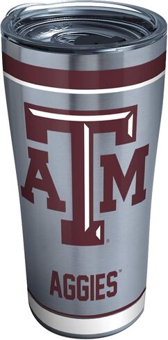 كوب Tervis ثلاثي الجدران من Texas A&M University Aggies معزول يحافظ على المشروبات باردة وساخنة، 30oz - الفولاذ المقاوم للصدأ، التقليد in Kuwait