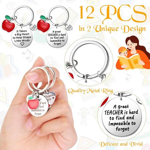 36 Pieces Teacher Appreciation Gifts 12 Pairs Funny Teacher Unisex Socks 12 Pieces Teacher Gift Code Bracelets 12 Pieces Teacher Apple Keychains for Teacher's Day Birthday Christmas in Saudi Arabia
