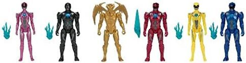 Bandai Collectible Power Rangers Team 6-Piece Set With Exclusive Metallic Goldar in Saudi Arabia