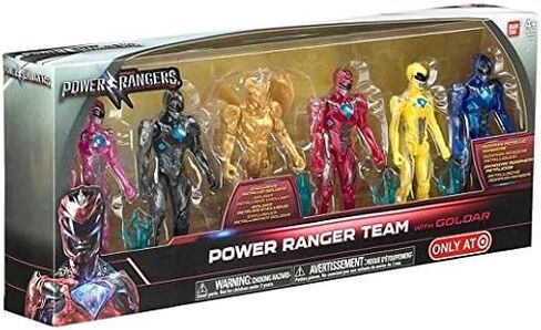 Bandai Collectible Power Rangers Team 6-Piece Set With Exclusive Metallic Goldar in Saudi Arabia