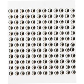 PATIKIL Fishing Lure 3D Eyes 5mm, 600Pcs Waterproof Artificial Fish Eye Fly Tying Lures Crafts Tackle Accessory for Fishing Baits DIY, Silver