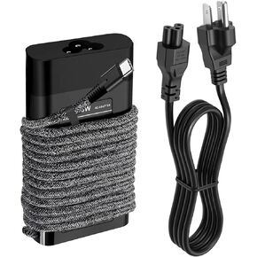 New Slim 65W HP Laptop Charger USB C Replacement for HP Envy X360,Spectre X360,Elitebook X360,Elite X2,Elitebook 840,Chromebook,Envy,Elitebook,ProBook Travel Fast Charger Type C Power Cord Adapter