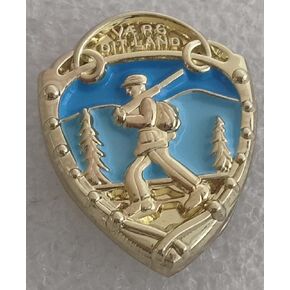 Norwegian Foot March Badge - Gold