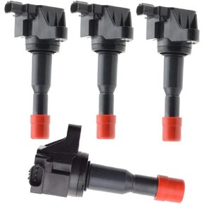 YHTAUTO Set of 4 Ignition Coil Pack Replacement for 2007-2008 Honda Fit I4 1.5L Replace C1578