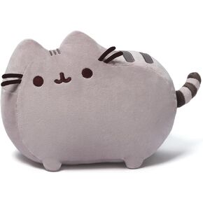 GUND Pusheen The Cat Classic Pose Plush, Kawaii Plush Cat Stuffed Animal for Ages 8 and Up, Gray, 12"