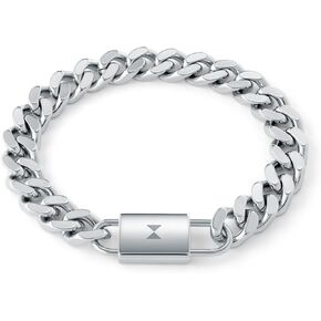 مجوهرات MVMT للرجال - إكسسوار عصري - سوار سلسلة من الفولاذ المقاوم للصدأ 10 مم in Kuwait