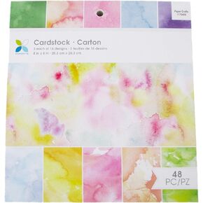 لوحة ورقية لبطاقات سبلاش بألوان مائية من مومينتا - 48 ورقة - 8 × 8 بوصة in Kuwait